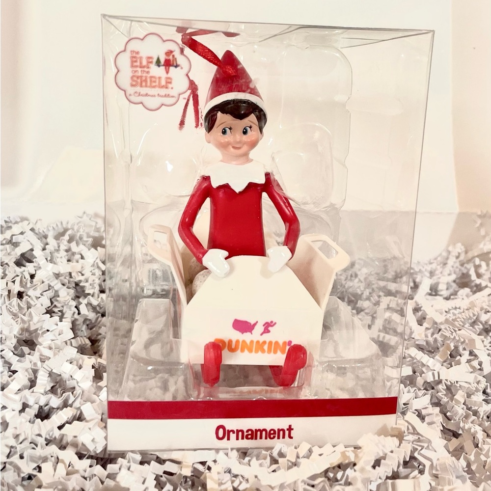 COPY - Dunkin Elf on the Shelf Christmas Ornament